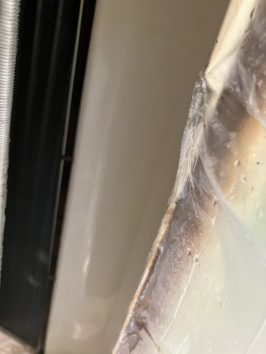 ファン取り外し後の清潔な内部